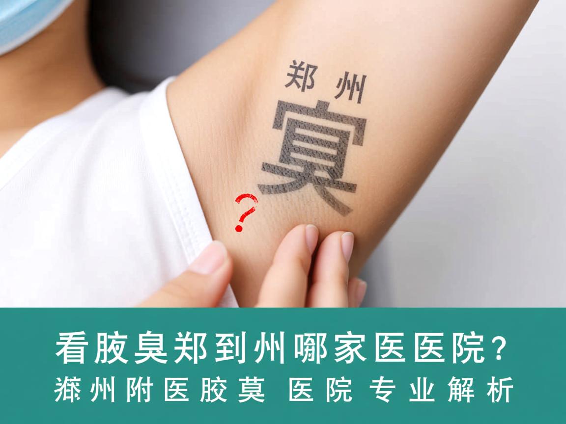 看腋臭到郑州哪家医院？郑州附医腋臭医院专业解析
