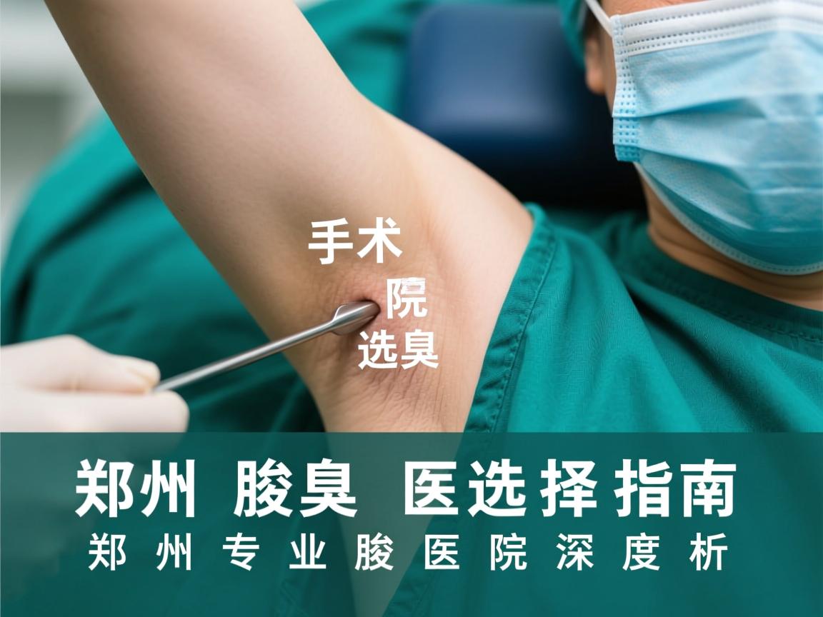 郑州腋臭手术医院选择指南，郑州专业腋臭医院深度解析