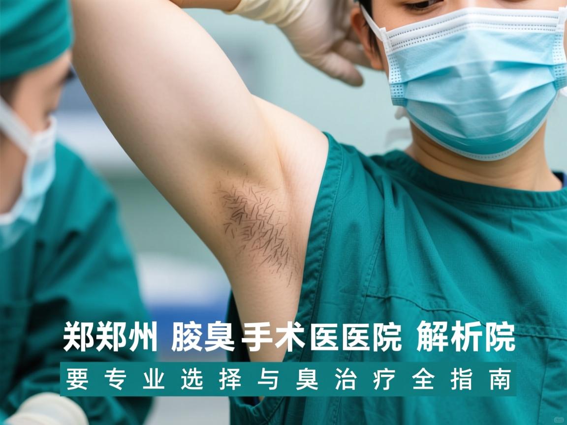 郑州腋臭手术医院解析，专业选择与腋臭治疗全指南
