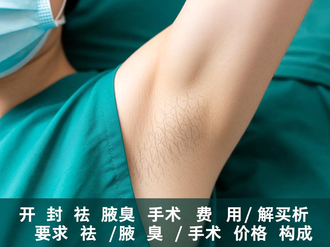 开封祛腋臭手术费用解析，详解祛腋臭手术价格构成