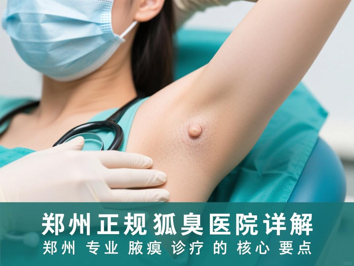 郑州正规狐臭医院详解，郑州专业腋臭诊疗的核心要点