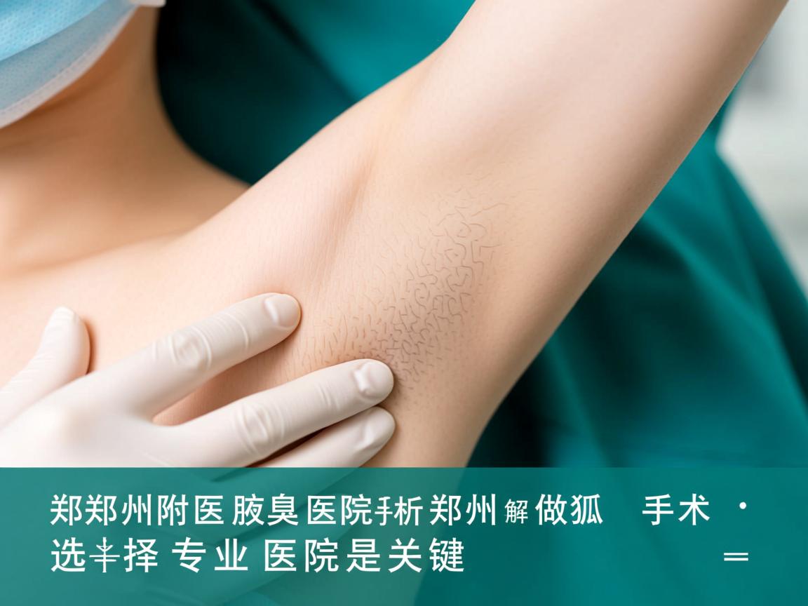 郑州附医腋臭医院解析，郑州做狐臭手术，选择专业医院是关键
