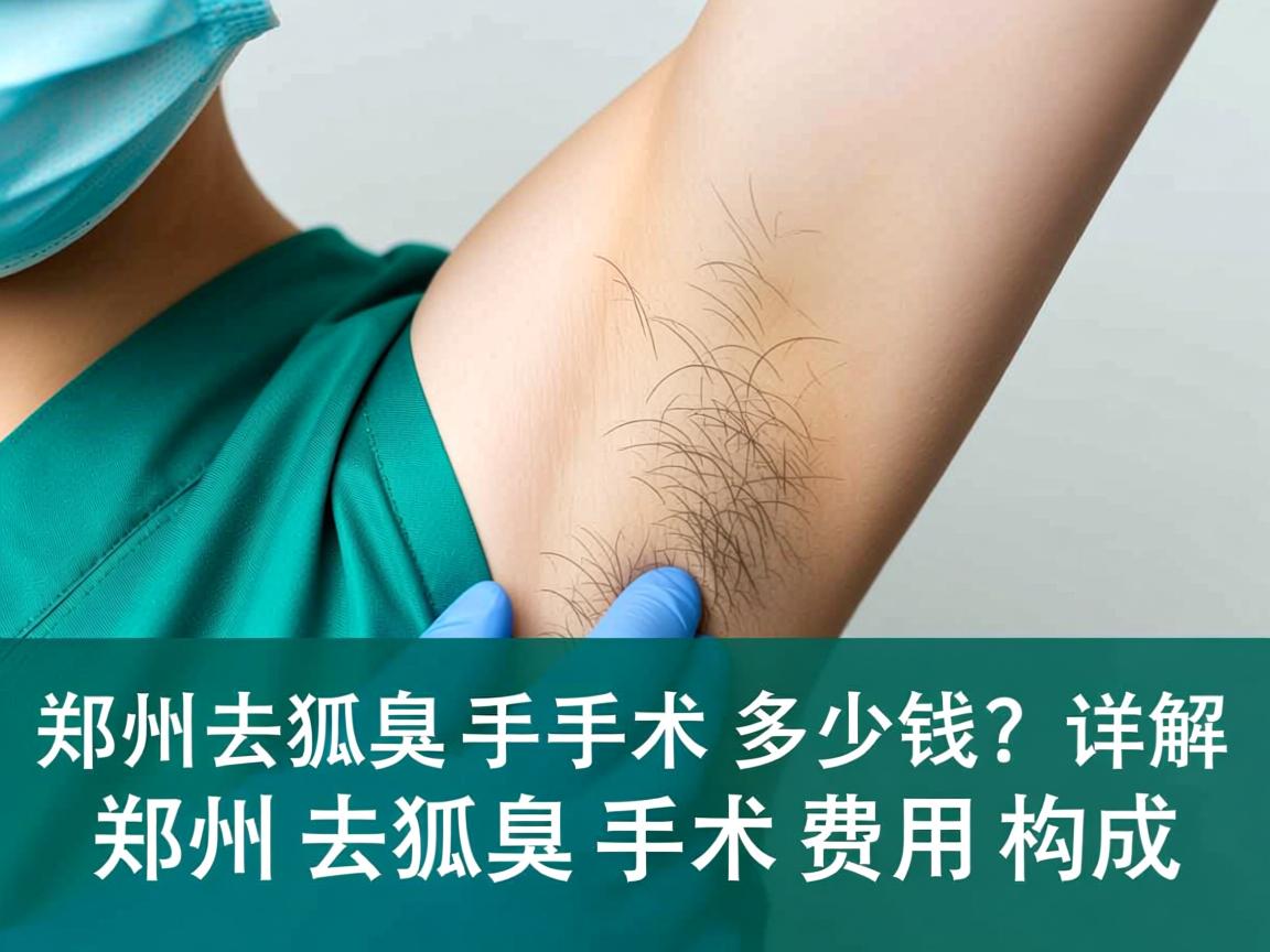 郑州去狐臭手术多少钱？详解郑州去狐臭手术费用构成
