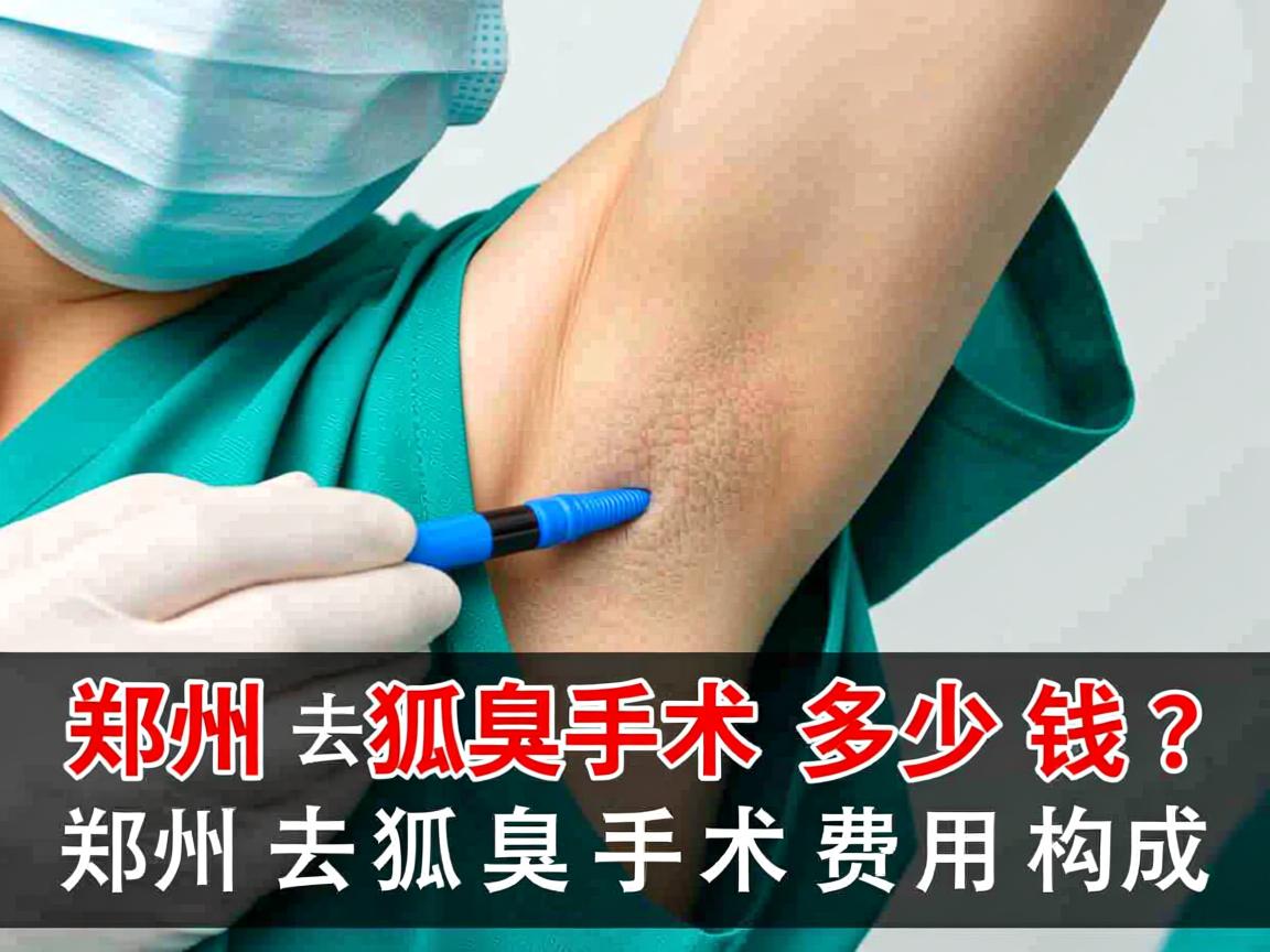 郑州去狐臭手术多少钱？详解郑州去狐臭手术费用构成
