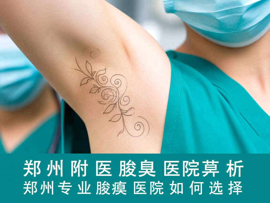 郑州附医腋臭医院解析，郑州专业腋臭医院如何选择