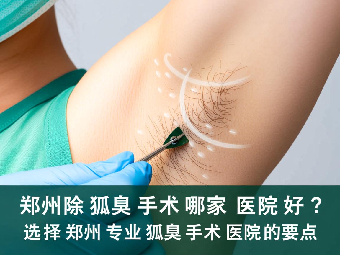 郑州除狐臭手术哪家医院好？选择郑州专业狐臭手术医院的要点