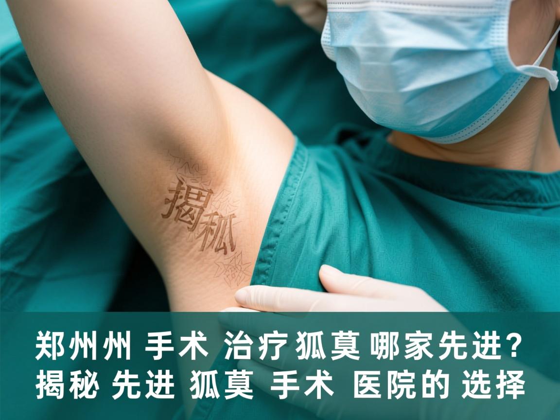 郑州手术治疗狐臭哪家先进？揭秘先进狐臭手术医院的选择
