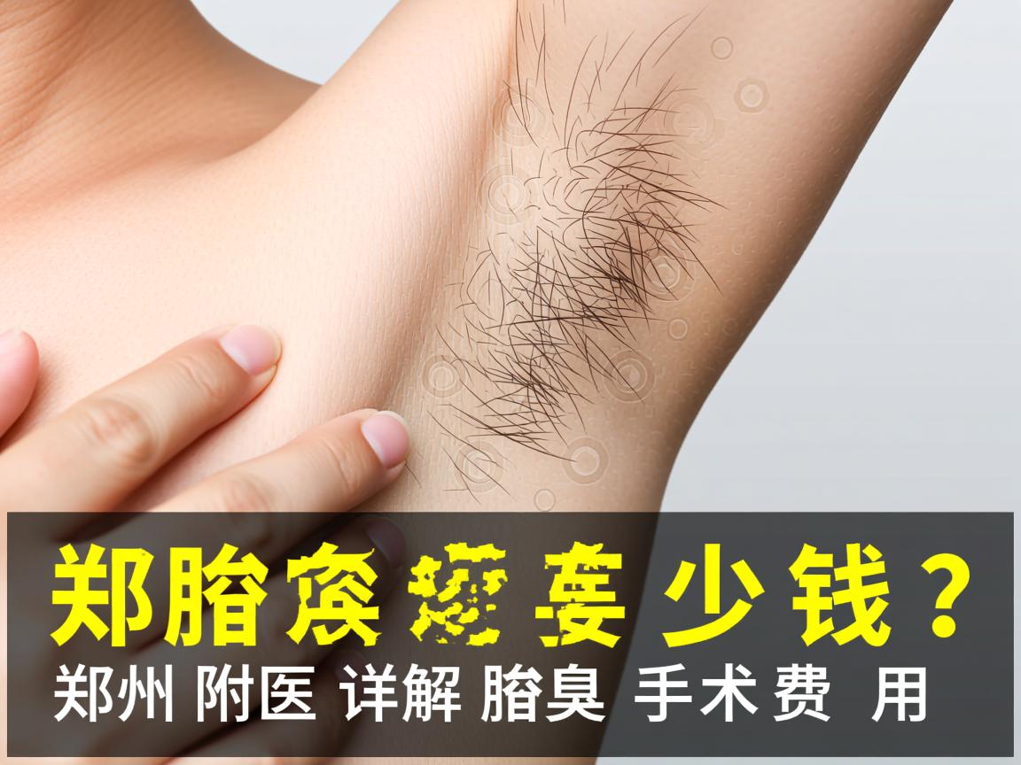 郑州腋臭诊疗要多少钱？郑州附医详解腋臭手术费用