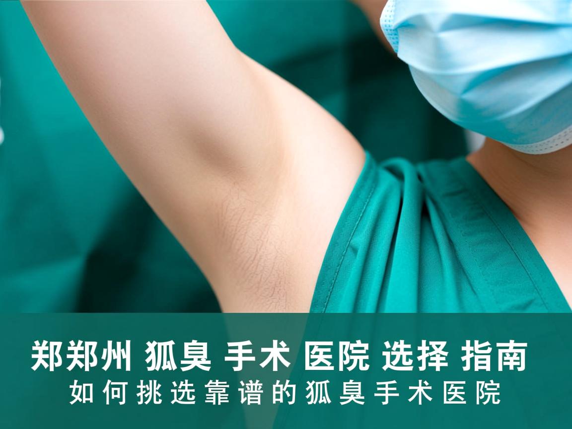 郑州狐臭手术医院选择指南，如何挑选靠谱的狐臭手术医院