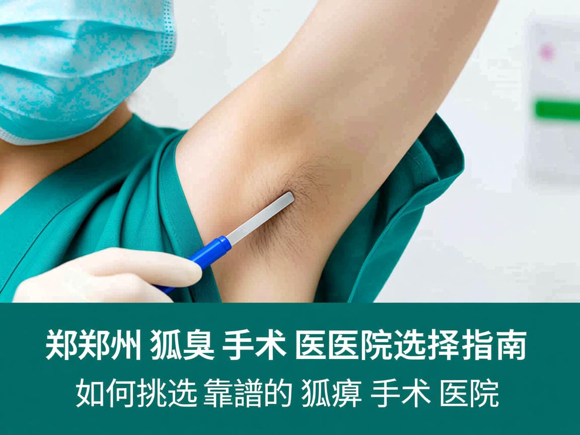 郑州狐臭手术医院选择指南，如何挑选靠谱的狐臭手术医院