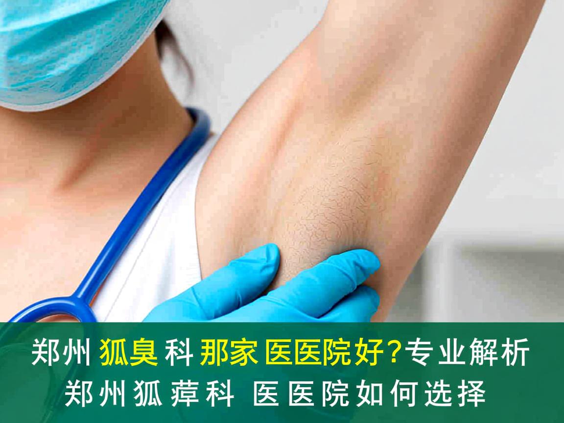 郑州狐臭科那家医院好？专业解析郑州狐臭科医院如何选择