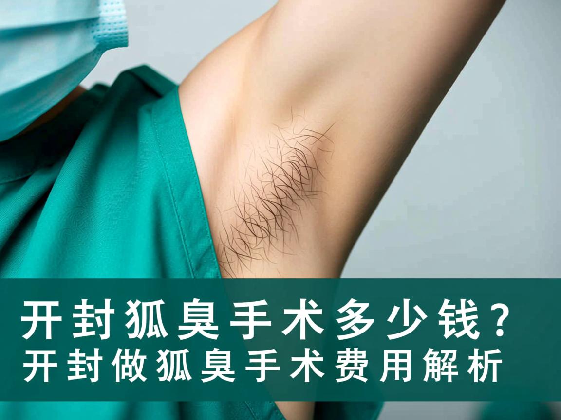 开封狐臭手术多少钱？开封做狐臭手术费用解析