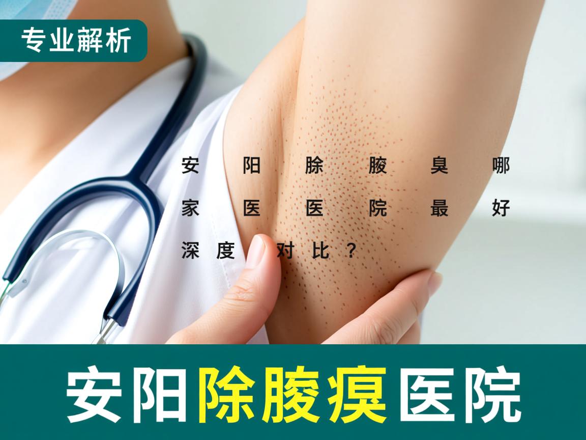 专业解析，安阳除腋臭哪家医院最好？深度对比安阳除腋臭医院