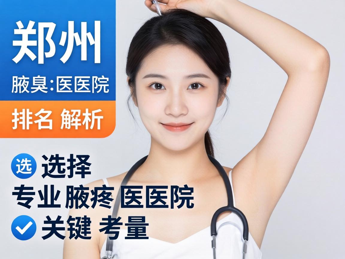郑州腋臭医院排名解析，选择专业腋臭医院的关键考量