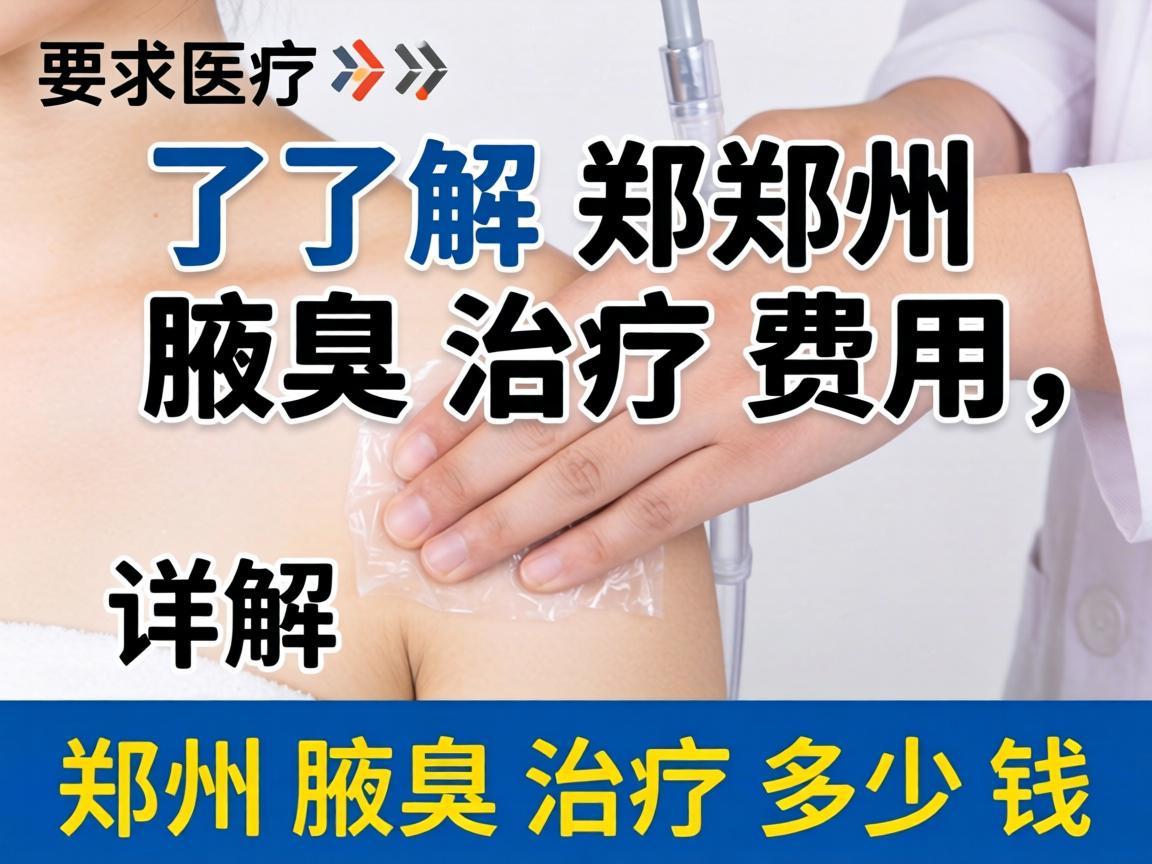 了解郑州腋臭治疗费用，详解郑州腋臭治疗多少钱