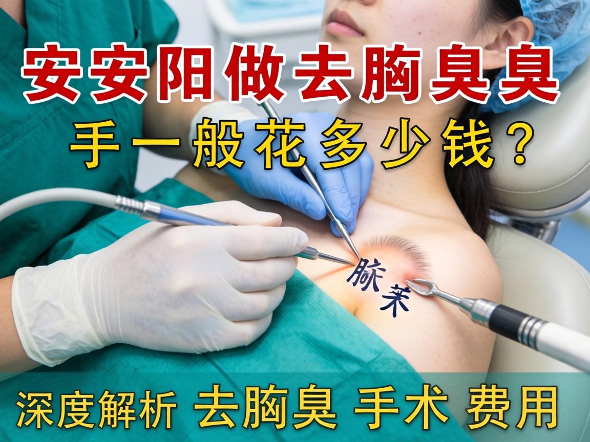 安阳做去腋臭手术一般花多少钱？深度解析去腋臭手术费用
