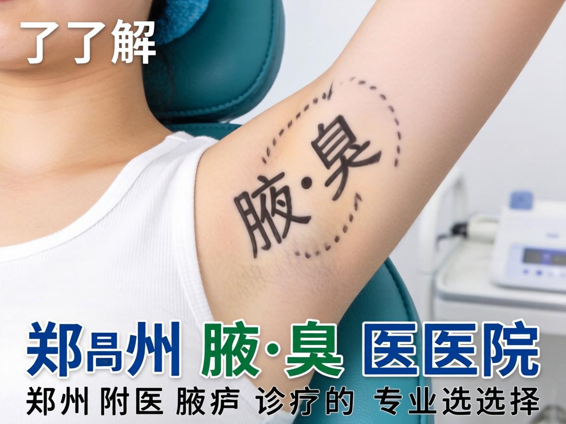 了解郑州腋臭医院，郑州附医腋臭诊疗的专业选择