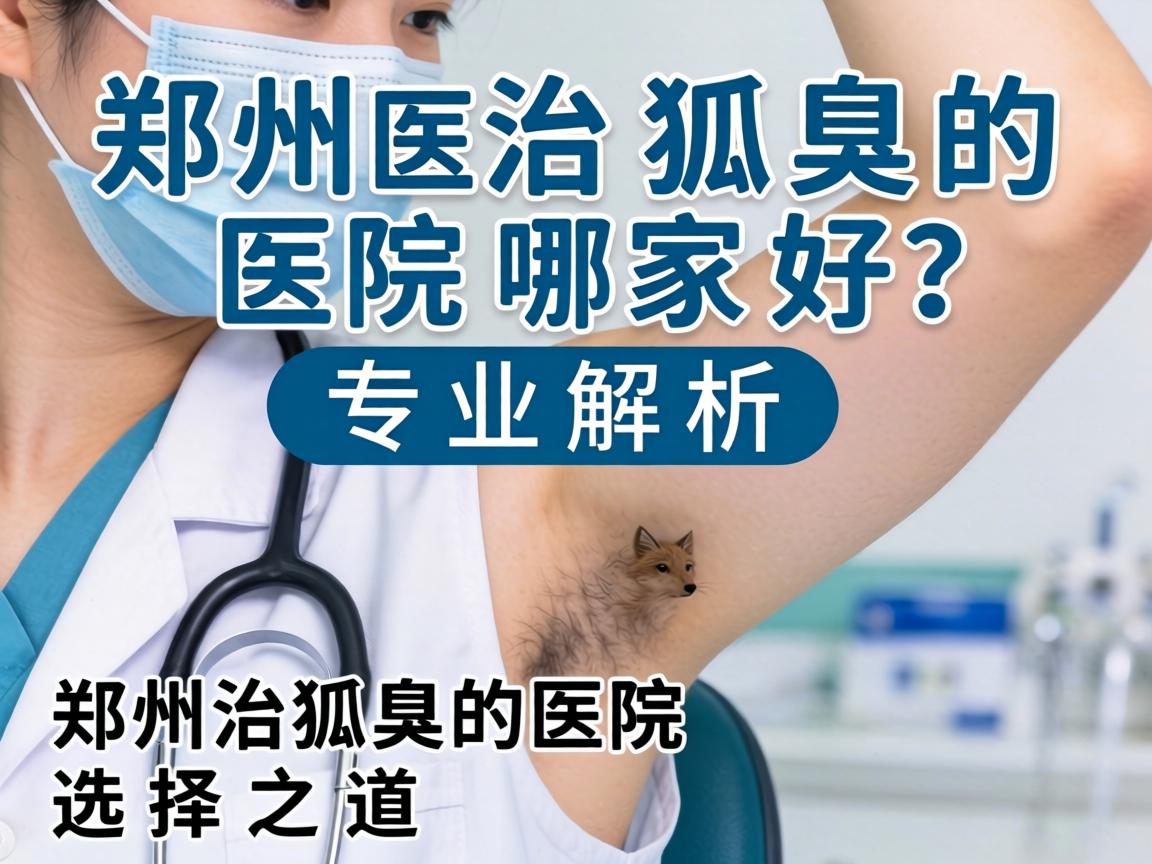 郑州治狐臭的医院哪家好？专业解析郑州治狐臭的医院选择之道