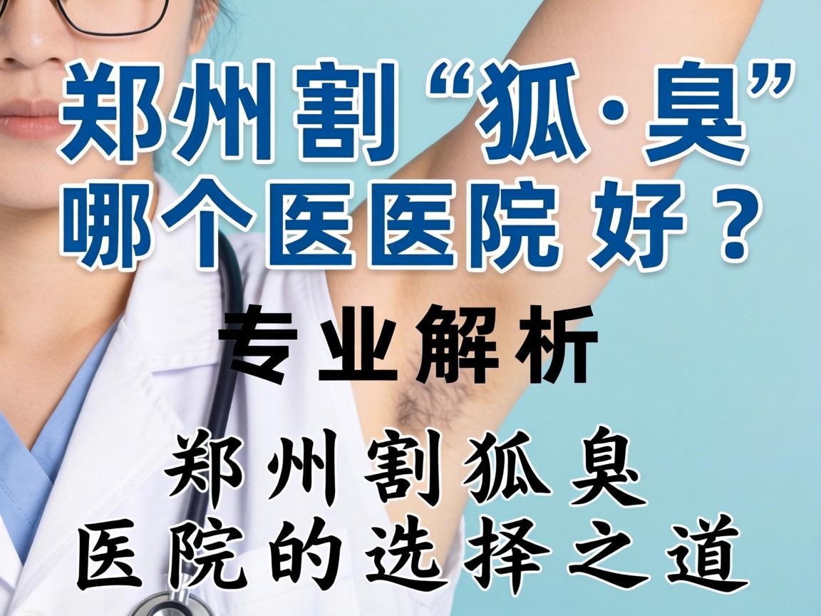 郑州割狐臭哪个医院好？专业解析郑州割狐臭医院的选择之道
