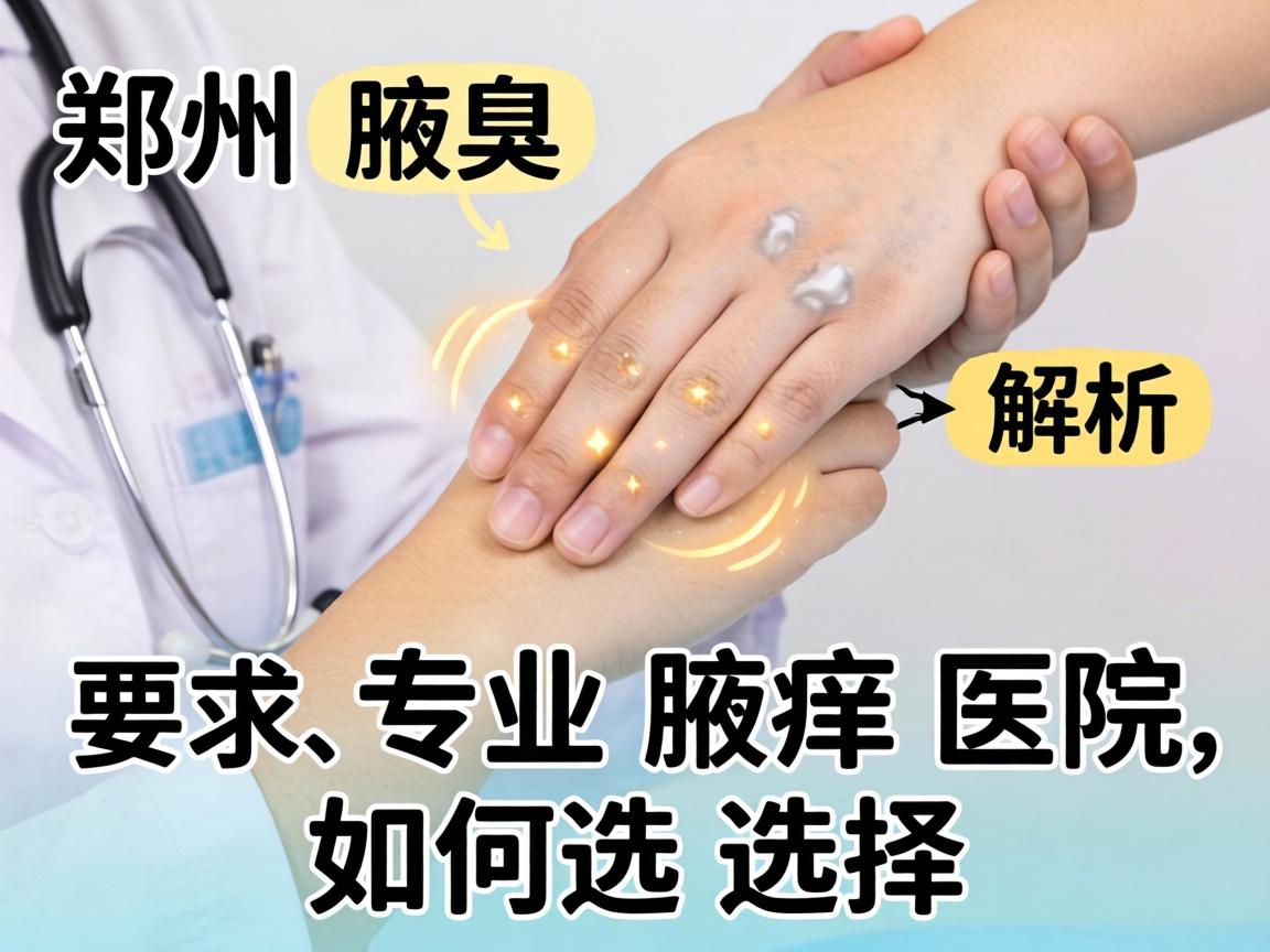 郑州腋臭医院解析，郑州专业腋臭医院如何选择