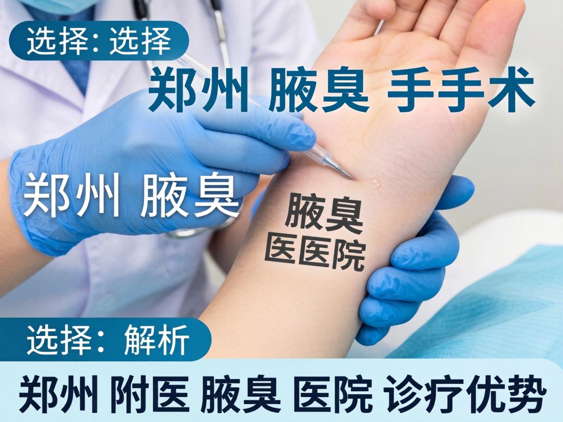 选择郑州腋臭手术医院，解析郑州附医腋臭医院的诊疗优势