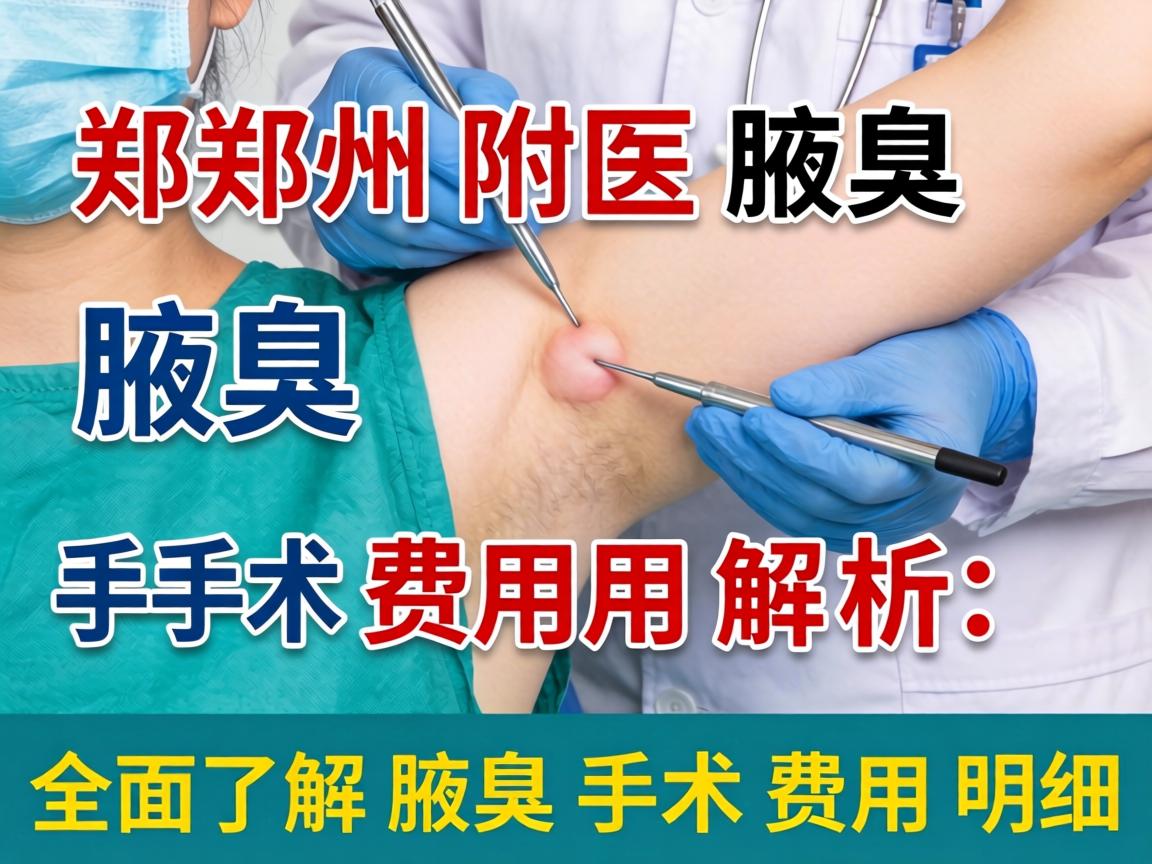 郑州附医腋臭手术费用解析，全面了解腋臭手术费用明细