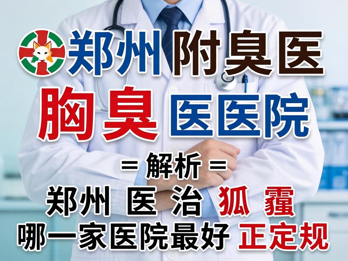 郑州附医腋臭医院解析，郑州医治狐臭哪一家医院最好正规