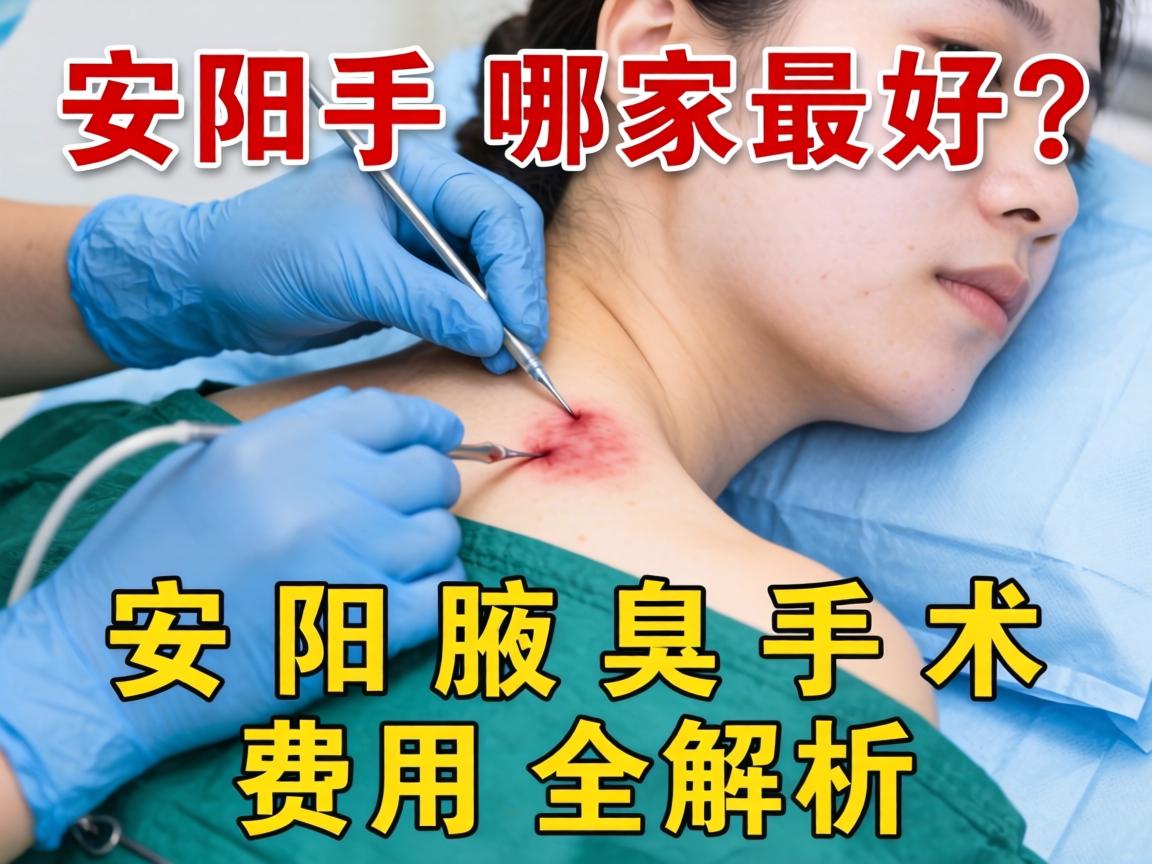 安阳腋臭手术哪家最好？安阳腋臭手术费用全解析