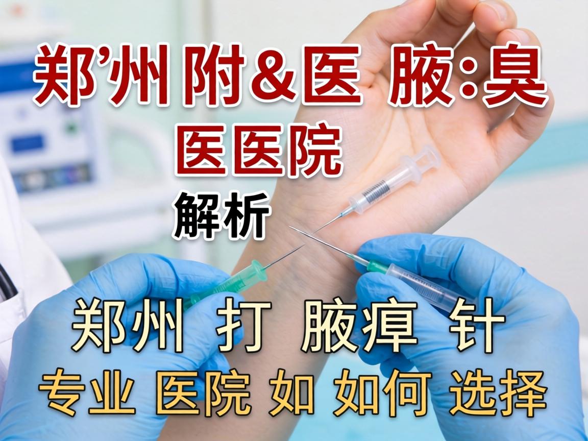 郑州附医腋臭医院解析，郑州打腋臭针，专业医院如何选择