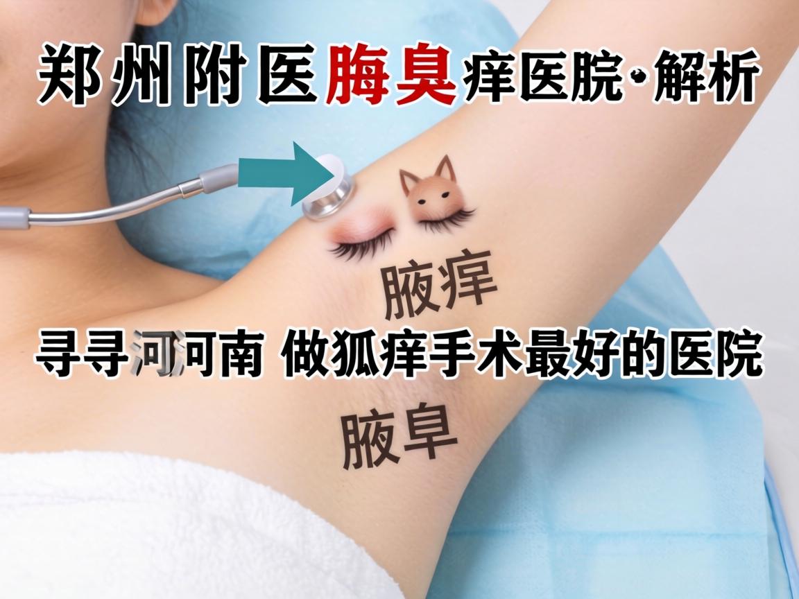 郑州附医腋臭医院解析，探寻河南做狐臭手术最好的医院
