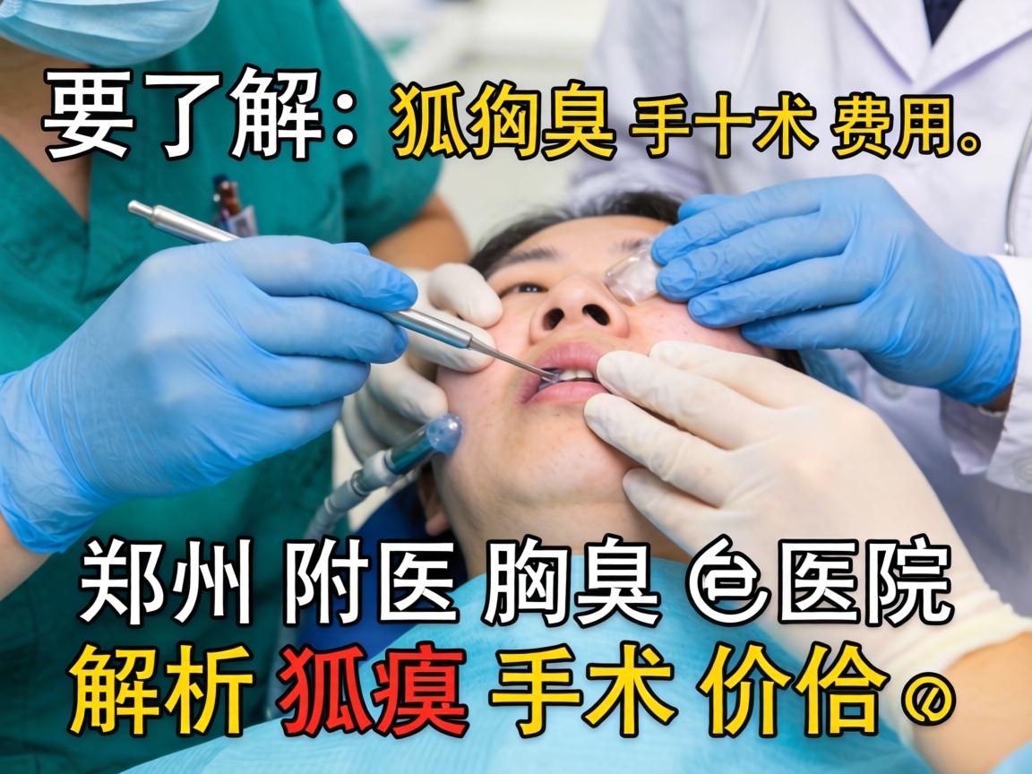 了解狐臭手术费用，郑州附医腋臭医院解析狐臭手术价格