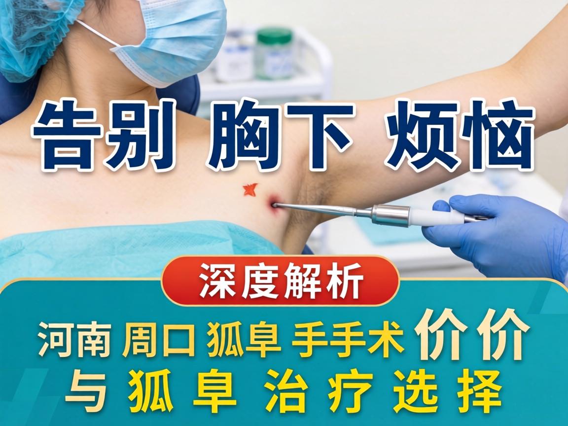 告别腋下烦恼，深度解析河南周口狐臭手术价格与狐臭治疗选择