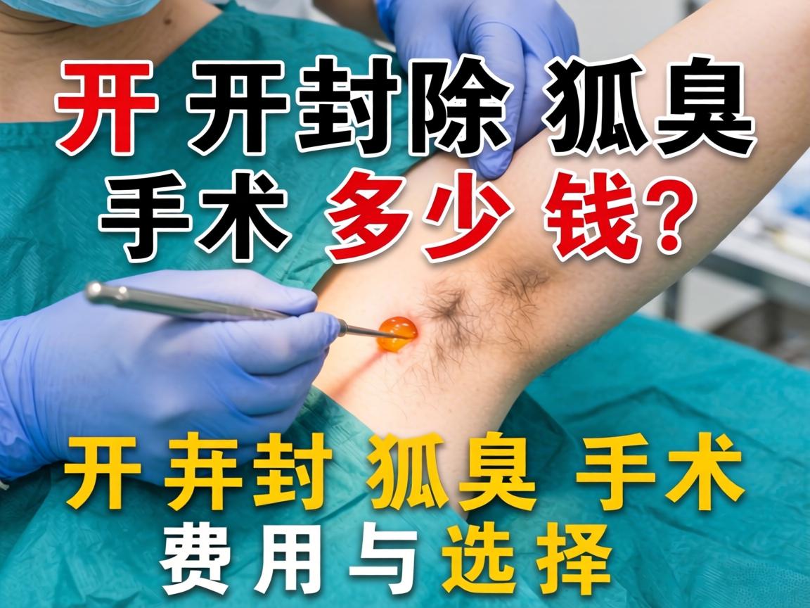 开封除狐臭手术多少钱？详解开封狐臭手术费用与选择