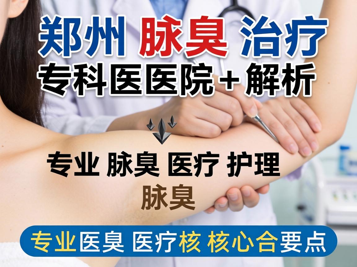 郑州腋臭治疗专科医院解析，专业腋臭医疗护理的核心要点