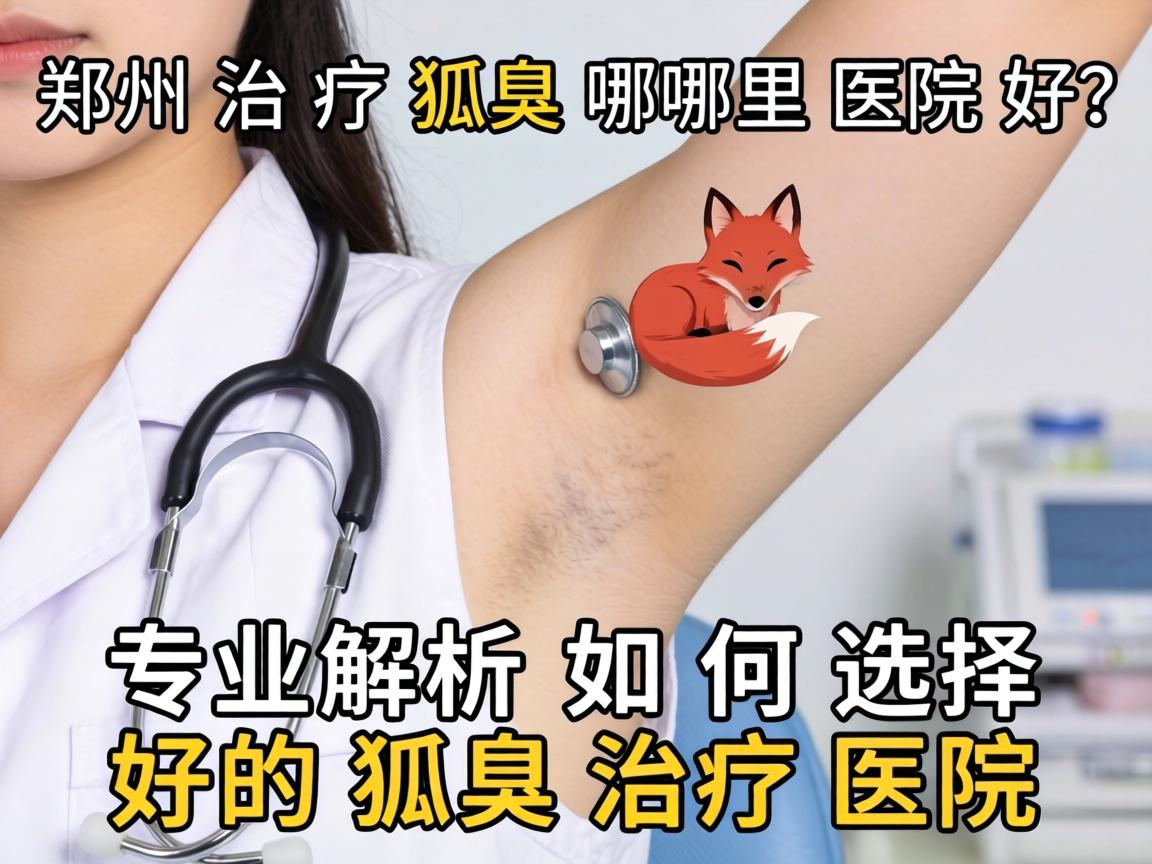 郑州治疗狐臭哪里医院好？专业解析如何选择好的狐臭治疗医院