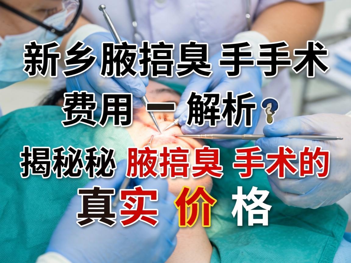 新乡腋臭手术费用解析，揭秘腋臭手术的真实价格