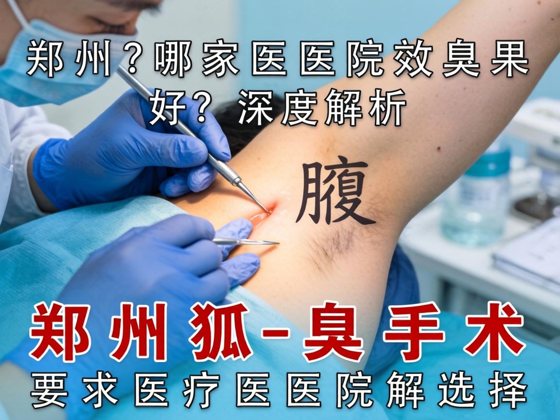 郑州狐臭手术哪家医院效果好？深度解析郑州狐臭手术医院选择