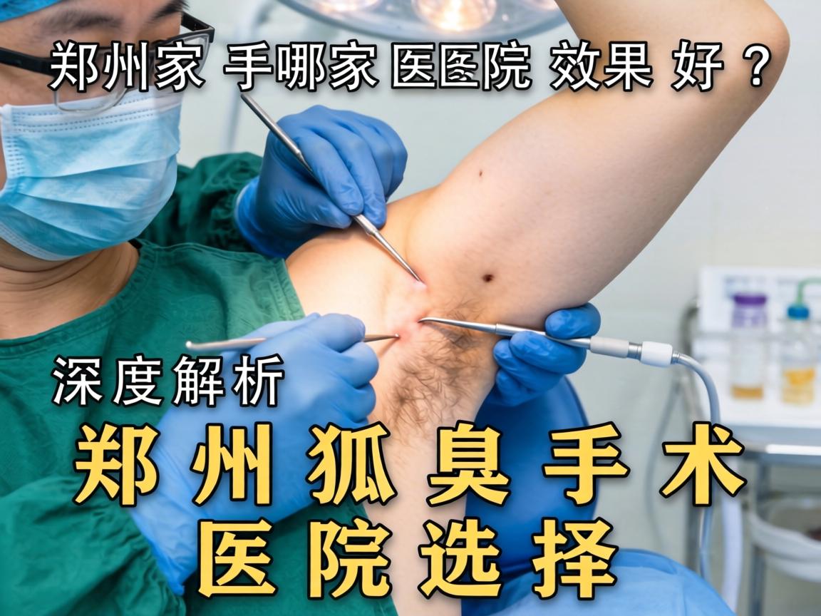 郑州狐臭手术哪家医院效果好？深度解析郑州狐臭手术医院选择
