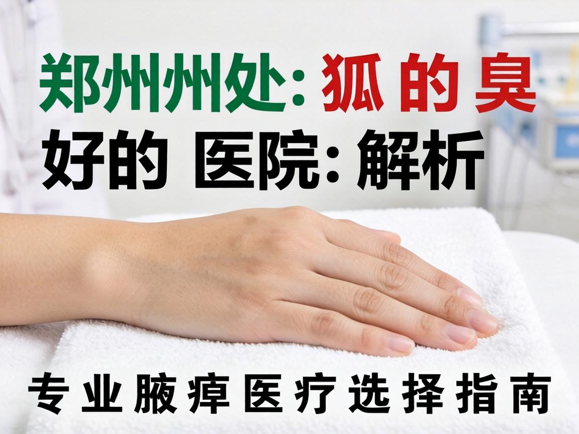 郑州处狐臭好的医院解析，郑州专业腋臭医疗选择指南