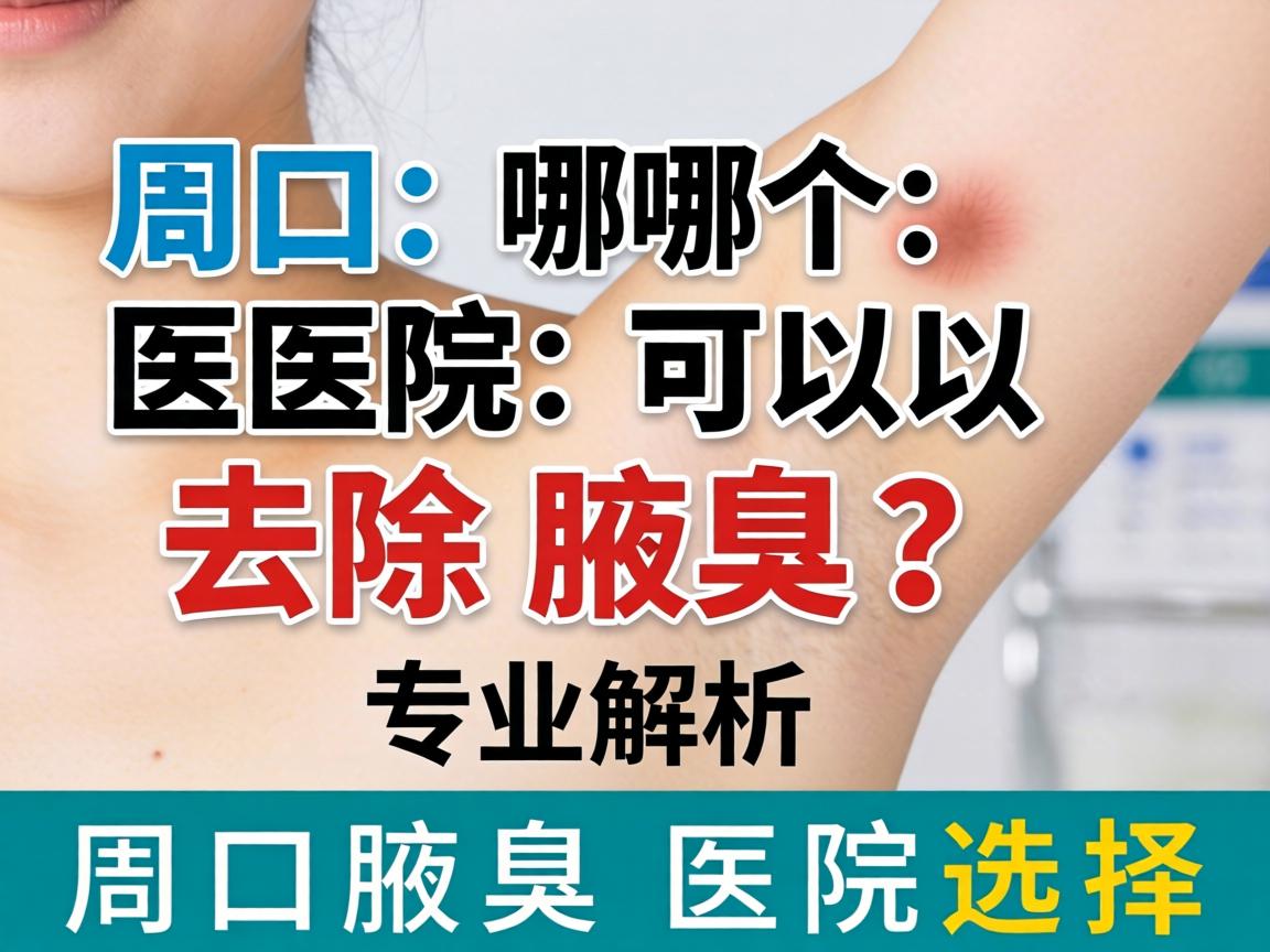 周口哪个医院可以去除腋臭？专业解析周口腋臭医院选择