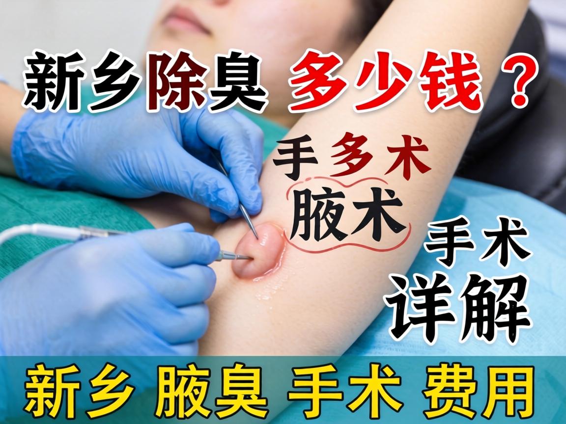 新乡除腋臭手术多少钱？详解新乡腋臭手术费用