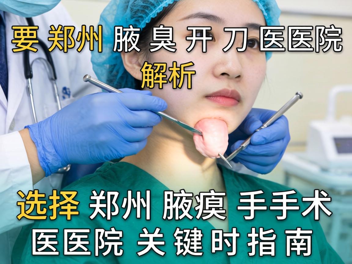 郑州腋臭开刀医院解析，选择郑州腋臭手术医院的关键指南
