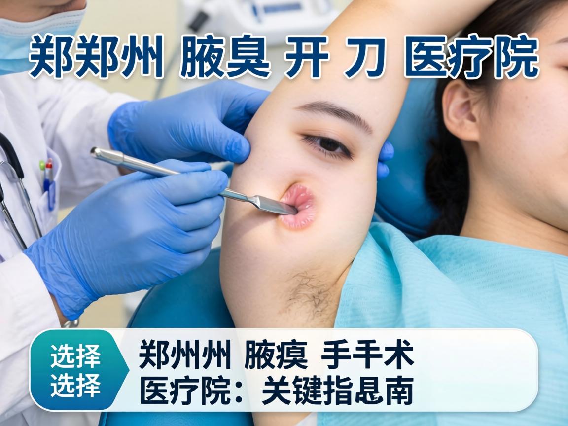 郑州腋臭开刀医院解析，选择郑州腋臭手术医院的关键指南