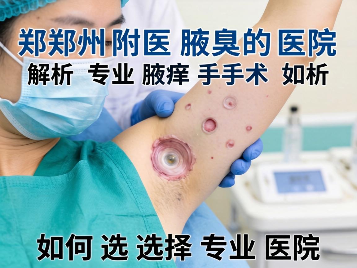 郑州附医腋臭医院解析，专业腋臭手术如何选择专业医院