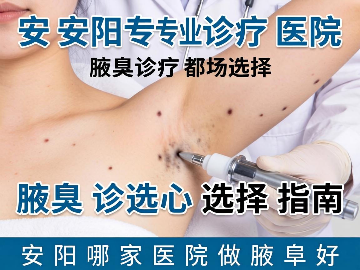 安阳专业腋臭诊疗医院选择指南，安阳哪家医院做腋臭好