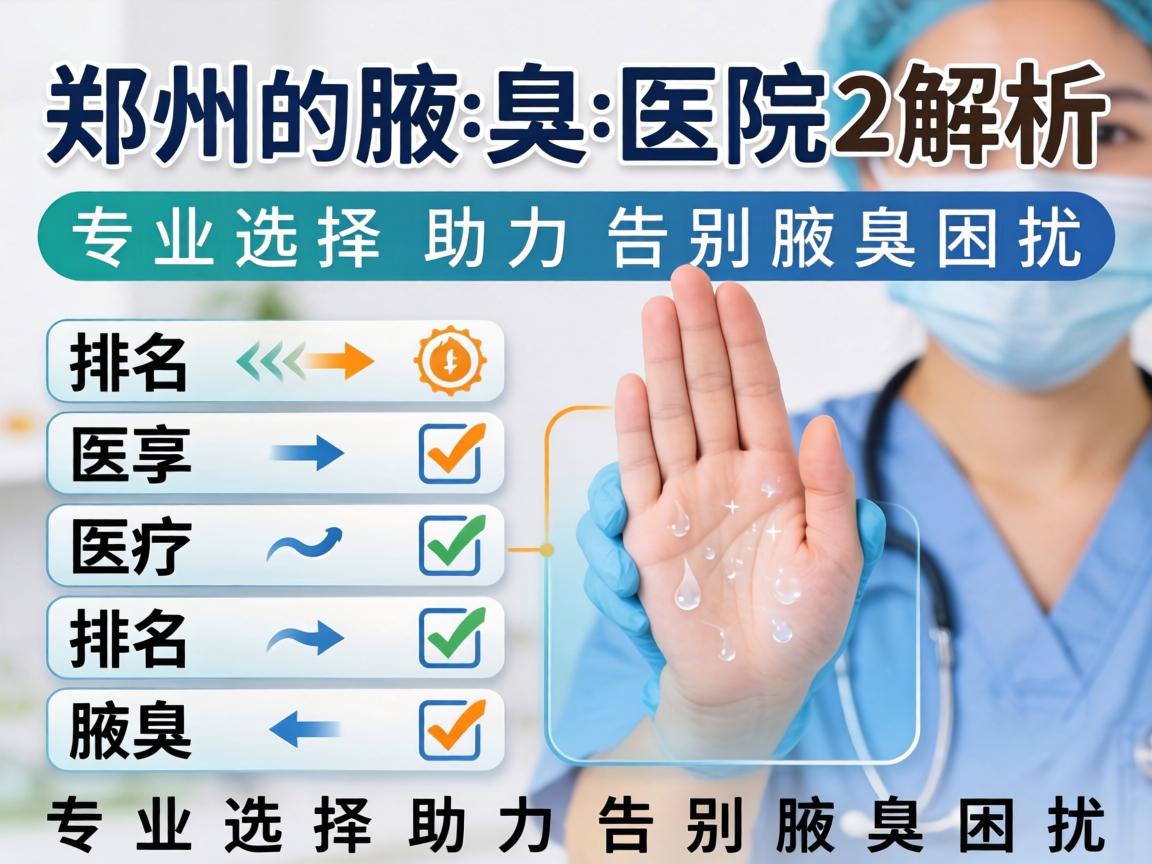 郑州腋臭医院排名解析,专业选择助力告别腋臭困扰 郑州腋臭医院排名解析,专业选择助力告别腋臭困扰