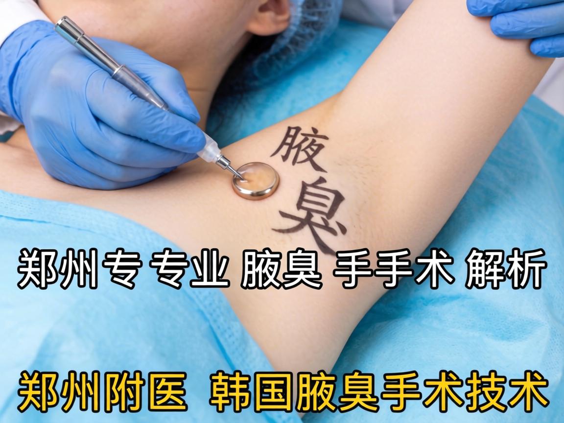 郑州专业腋臭手术解析,详解郑州附医韩国腋臭手术技术 郑州专业腋臭手术解析,详解郑州附医韩国腋臭手术技术
