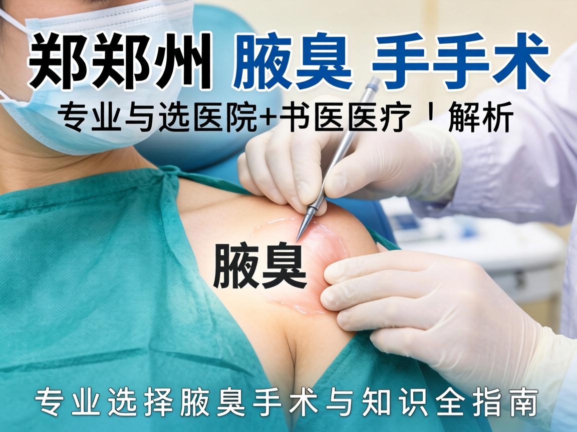 郑州腋臭手术医院解析，专业选择与腋臭手术知识全指南