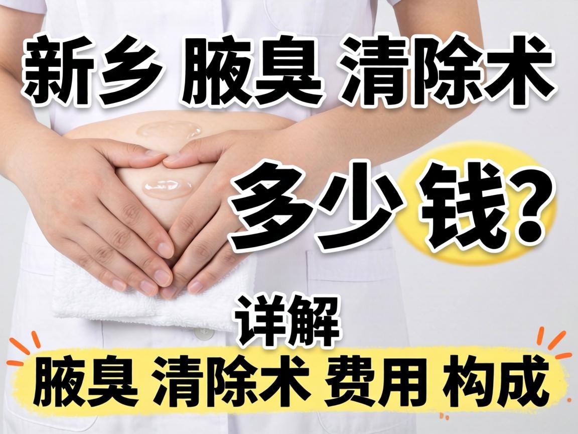 新乡腋臭清除术多少钱？详解腋臭清除术费用构成