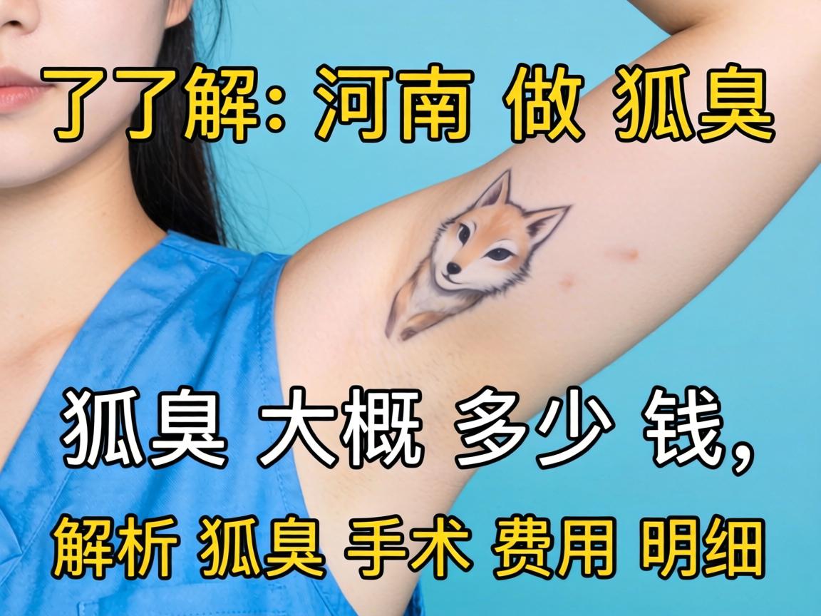 了解河南做狐臭大概多少钱，解析狐臭手术费用明细